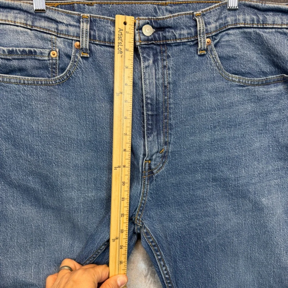 Levis 505 Regular Fit Jeans Mens Blue Regular 38x29 Denim Casual Classic